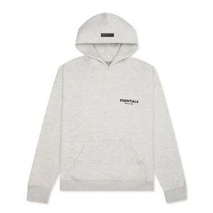 Essentials Fear Of God Light Oatmeal Hoodie